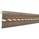 Карниз алюминиевый 3-рядный АЛ-406 2,5м Кожа коричневый шнур Карниз-Сервис