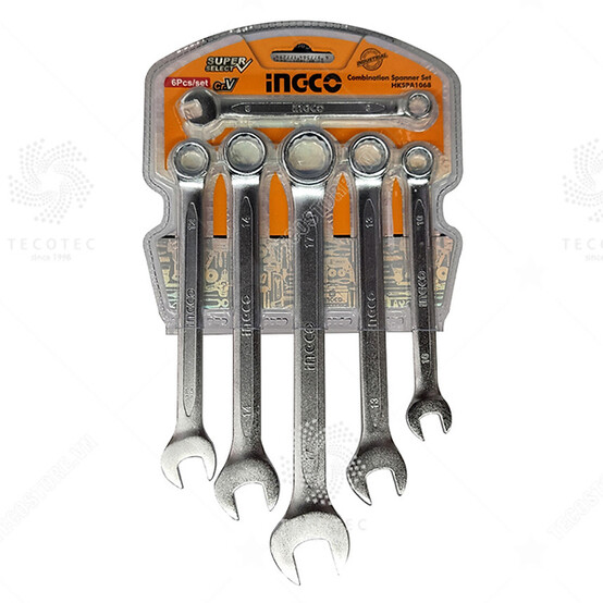 Набор комбинированных ключей 6шт 8-17 мм  INGCO HKSPA1068