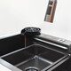 Мойка кухонная многофункциональная Dikalan KN-10203 нерж.сталь черный-текстура 75*45*22см (дисплей)