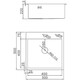 Мойка кухонная врезная нерж. стали 50х50*22*0,3см, Золотой Сатин (чаша 45*40*22см) Aflorn (5)