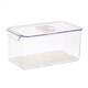 Контейнер пластиковый 34,5*16*14,5 см для хранения подставка крышка прозрачно-белый Baizheng