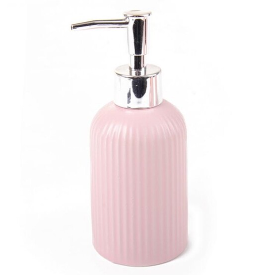 Дозатор для жидкого мыла CE1610TA-LD Плиссе розовый керамический