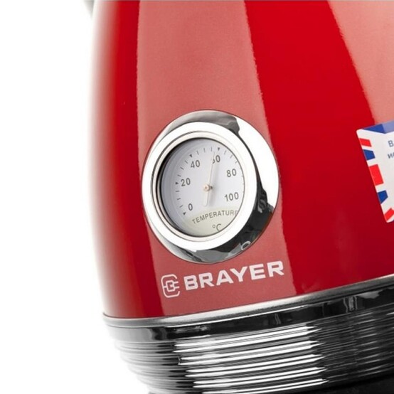 Чайник электрический BR1007RD Brayer металлический красный 1,7 л 2200Вт