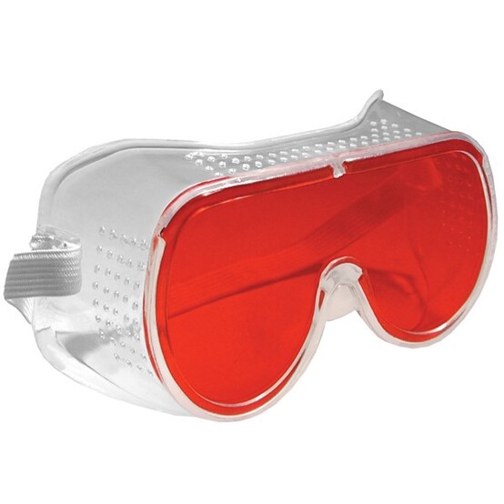 Очки защитные красныес прямой вентиляцией арт20300