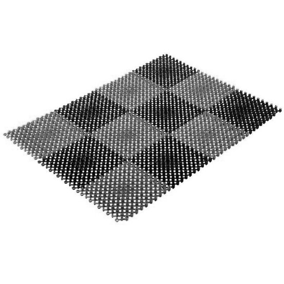 Щетинистое покрытие модульное 42*56см из 12-ти сегментов черно-серый