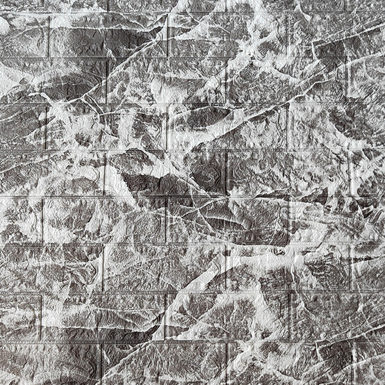 Панель стеновая самоклеящаяся 3D Серый мрамор 0,7х0,77м (толщ. 0,4см) BD-QZ05 (BZ1-JS-003) (80)