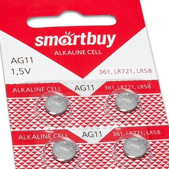 Батарейка таблетка AG11-10B Smartbuy