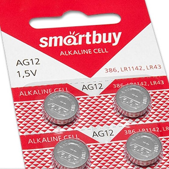 Батарейка таблетка AG12-10B Smartbuy