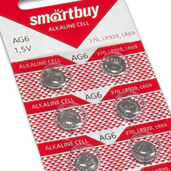Батарейка таблетка AG6-10B Smartbuy