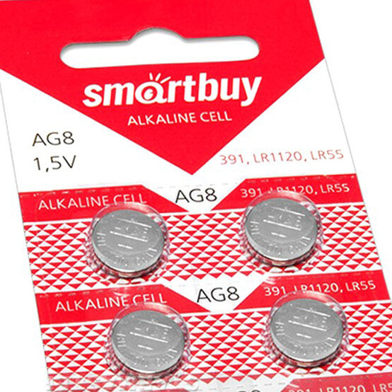 Батарейка таблетка AG8-10B Smartbuy
