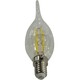 *Лампа светодиодная Е14 5Вт 4000К FIL свеча на ветру C37 (10/100) Smartbuy