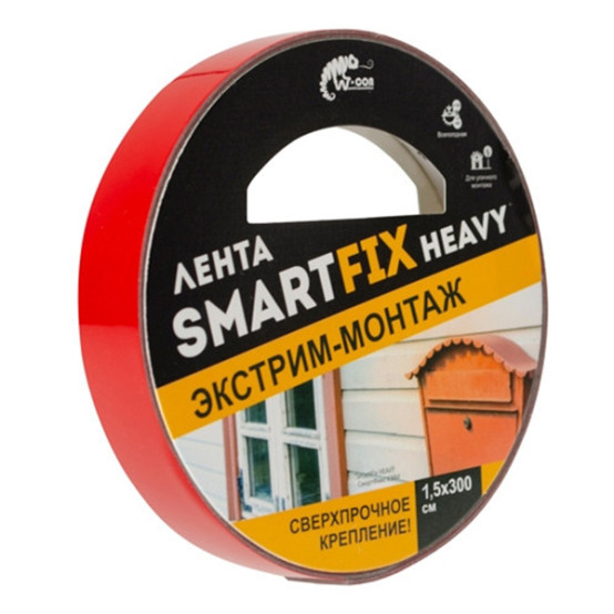 Всепогодная лента SFV1530G для внешнего и внутреннего монтажа W-con SmartFix HEAVY, 1,5*150см,