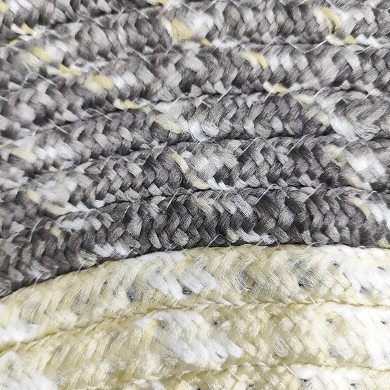 Коврик плетёный BAIZHENG 58*88 см, овал серый (Bay) (50)