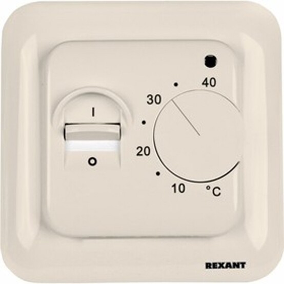 Терморегулятор механический с датчиком температуры пола (R70XT) бежевый