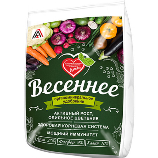 Удобрение ВЕСЕННЕЕ 1кг, NPK 27-9-10  (25)