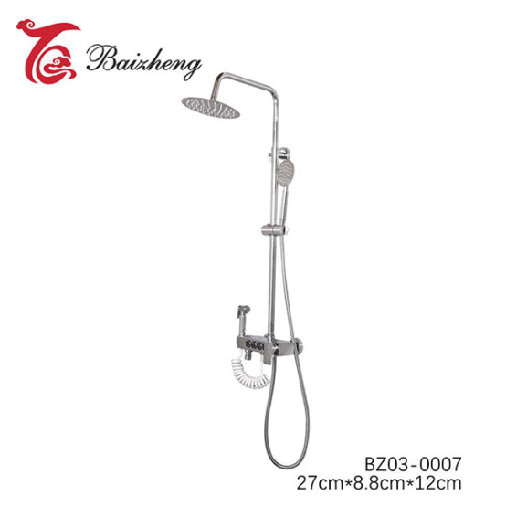 Душевая система Baizheng д/ванны 4-х функциональная хром кнопки (5) BZ03-0007