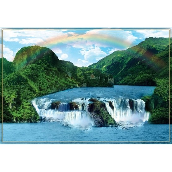 Фотообои бумажные Горные водопады 9 листов  294х201