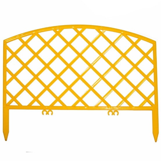 Забор декоративный Решётка 0,36м*2,3м жёлтый (10)