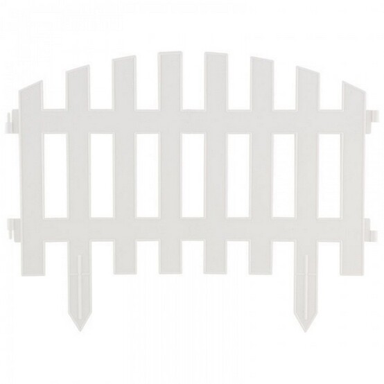 Забор декоративный "RENESSANS" белый (5 секций) (7)
