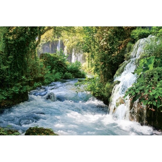 Фотообои бумажные Тропический водопад 9 листов 294х201