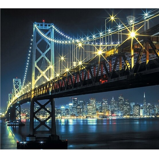 Фотообои бумажные Бруклинский мост 12 листов 294*260 в тубе