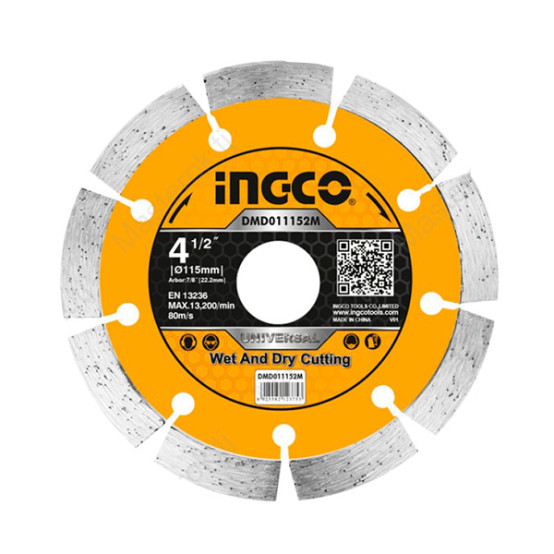 Круг алмазный сегментный 115 мм INGCO DMD011152M