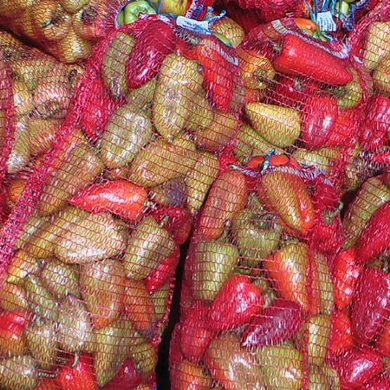 Мешок для овощей сетчатый 50*80 (красный) (100/3000) 28гр 40 кг