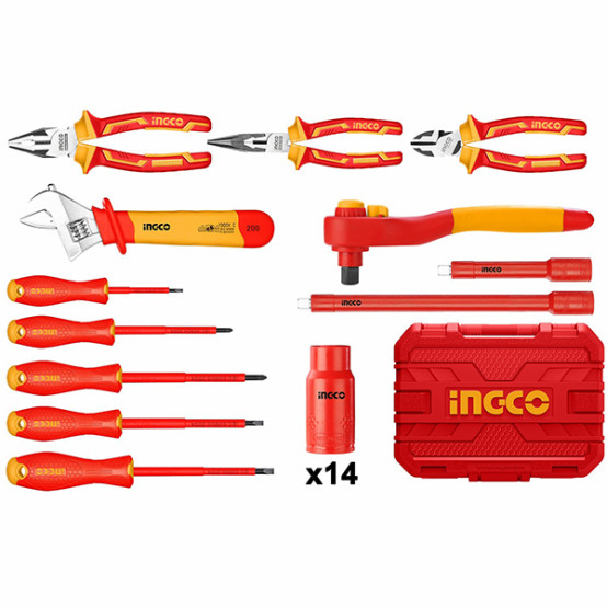 Набор диэлектрического инструмента 1000 В, INGCO HKITH2601 26 предметов