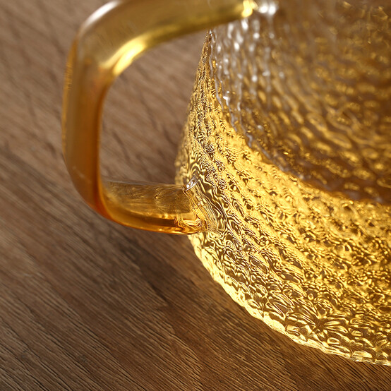 Чайник стеклянный заварочный  900 мл стекл крышка стекл ситечко прозрачно-золотой Baizheng (1/60)