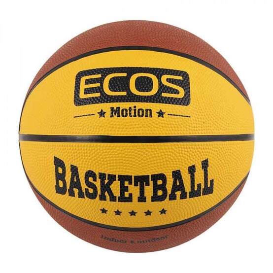 Мяч баскетбольный резиновый №7 8 панелей 2 цвета Motion BB120 Ecos