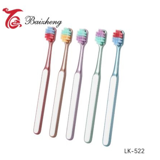 Щетка зубная 5 шт 18,6 см пластиковая микс LK-522 Baizheng (1/30)