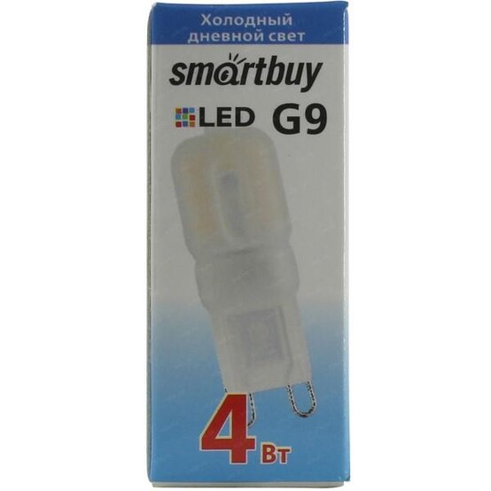 Лампа светодиодная G9  4Вт 6400К (10/100) Smartbuy