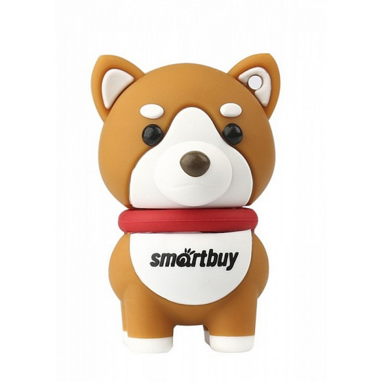 Накопитель резиновый USB 32 GB Собачка Акита Wild series Smartbuy (1/1)