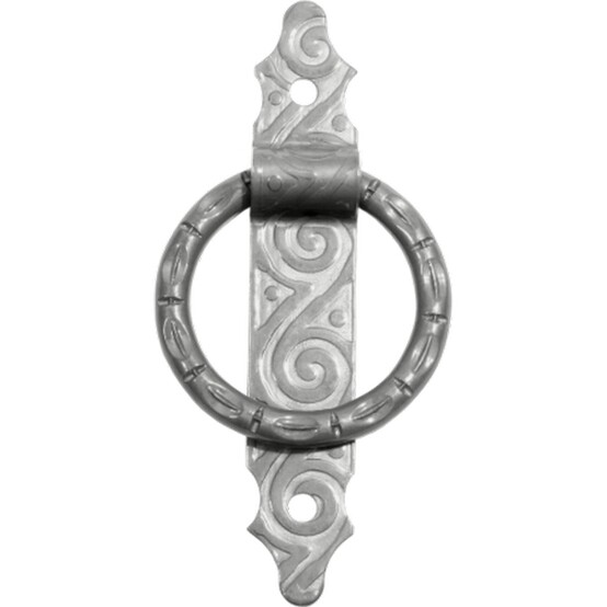 Ручка-кольцо РК-110 мод.2 кованая серия ЯРОСЛАВЛЬ черненое серебро (10) D