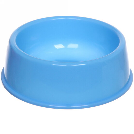 Миска пластиковая для животных 15,5*5 см голубой Радуга-Пэт (1/240)