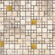 Панель ПВХ Мозаика мрамор с золотом 0,955х0,48м Грейс