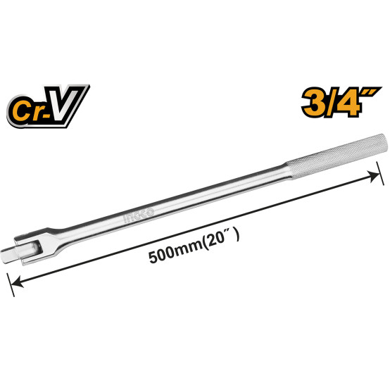 Вороток шарнирный 3/4" 500 мм INGCO HFXH034201 INDUSTRIAL