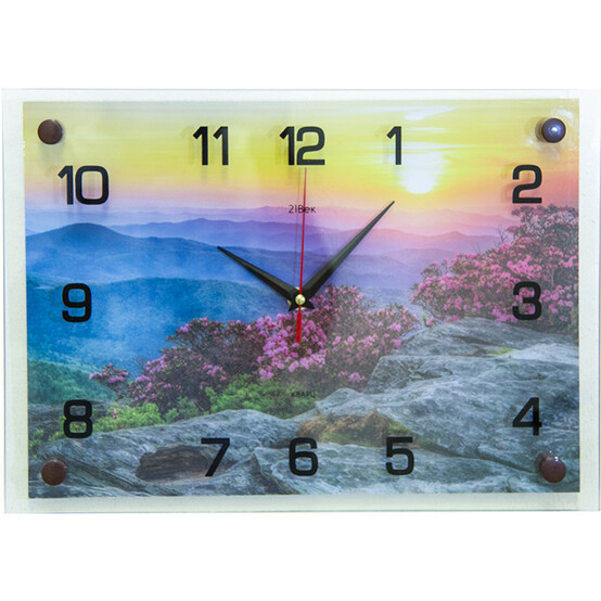 Часы настенные 21 Век "Цветы в горах"  арт.2535-022