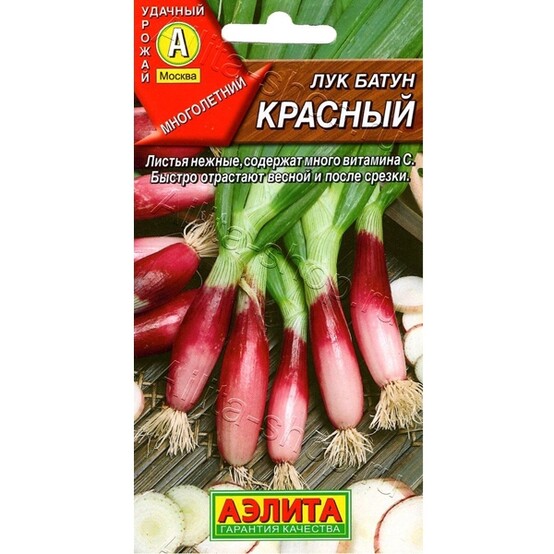 Лук батун Красный, 0,3г, ЦП, многолетний, зимостойкий (Аэлита) (10)