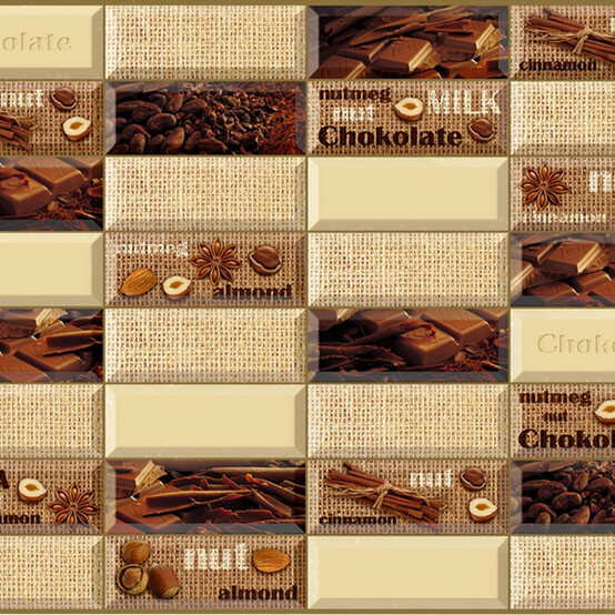 Панель ПВХ Плитка шоколад 0,96х0,48м Регул