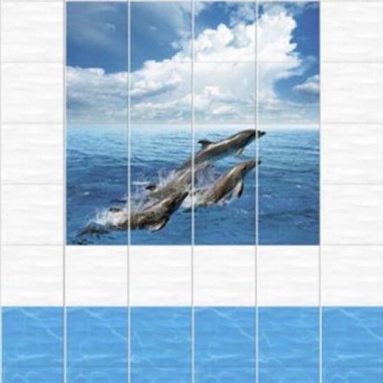 Панель ПВХ Дельфины 2700*250*8мм Unique