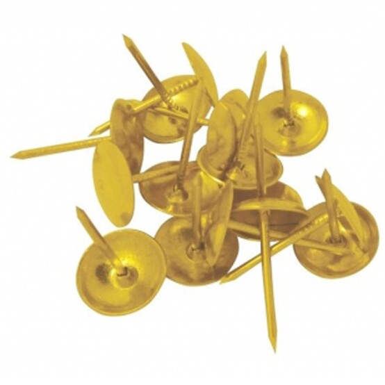 Гвозди обивочные 75 грамм золото в коробке Soller (100)