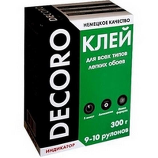 Клей обойный Decoro универсал 300гр (9-10 рул)