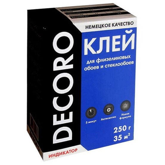 Клей обойный Decoro флизелин 250гр (35м2)