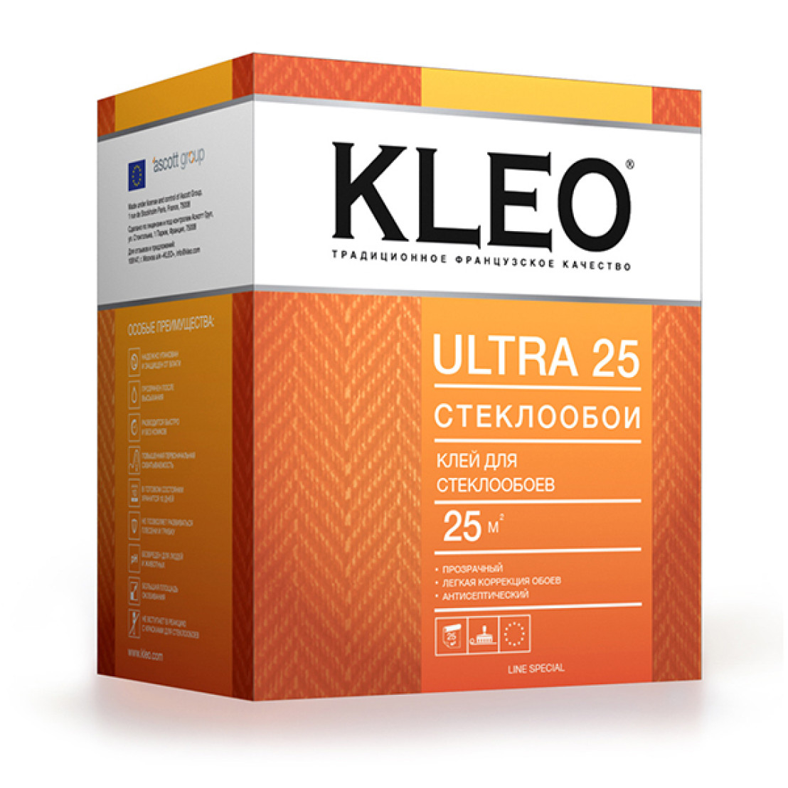 Обойный клей для обоев kleo. Kleo Ultra 25 клей для стеклообоев. Клей Kleo для стеклохолста. Клео ультра 50 для стеклообоев. Клей для стеклообоев Лакра 10кг.