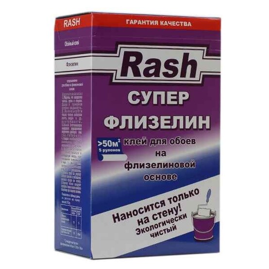 Клей обойный Rash супер флизелин 370гр (50м2)