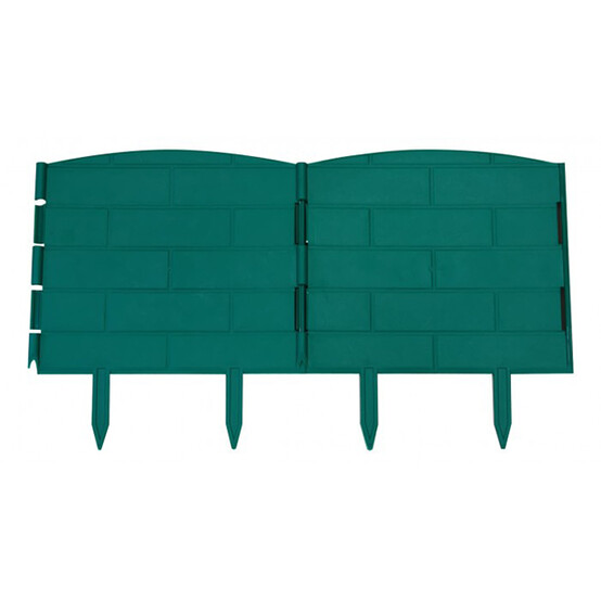 Забор -бордюр для клумб и грядок, цвет в ассорт, 120см (5 секций) (14)