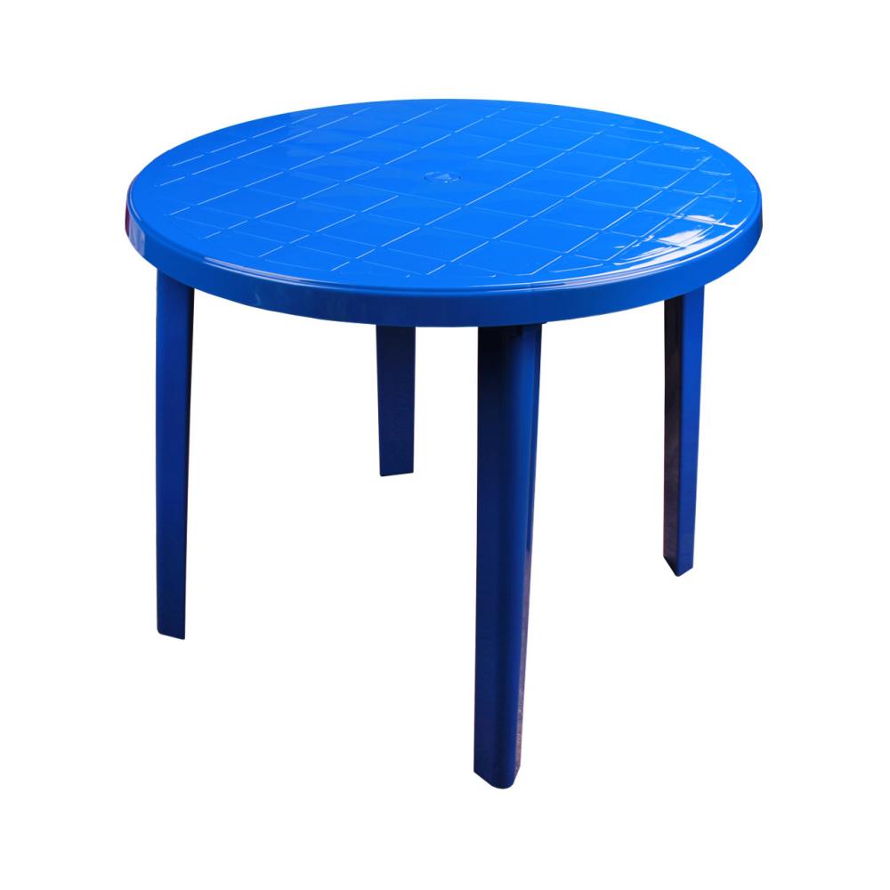 стол пластиковый круглый синий