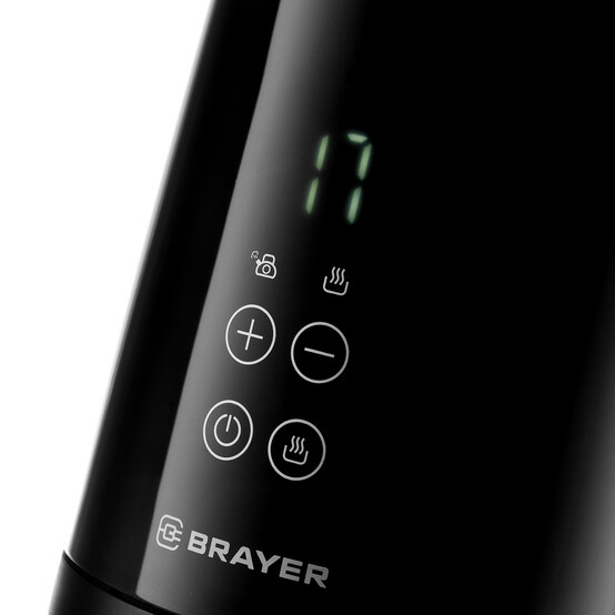 Чайник пластиковый электрический 1,5 л 2,2 кВт сенсорное управ черный Strix Cool Touch Brayer (1/6)