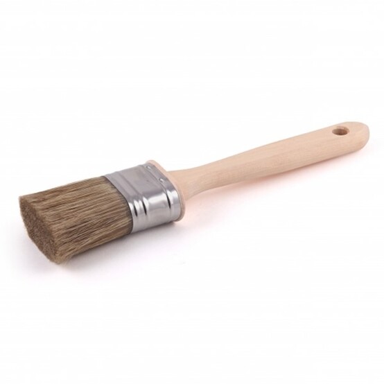 Кисть овальная 55*25мм, деревянная ручка, натуральная щетина 40-D5 "Orel" Dupont DECOR